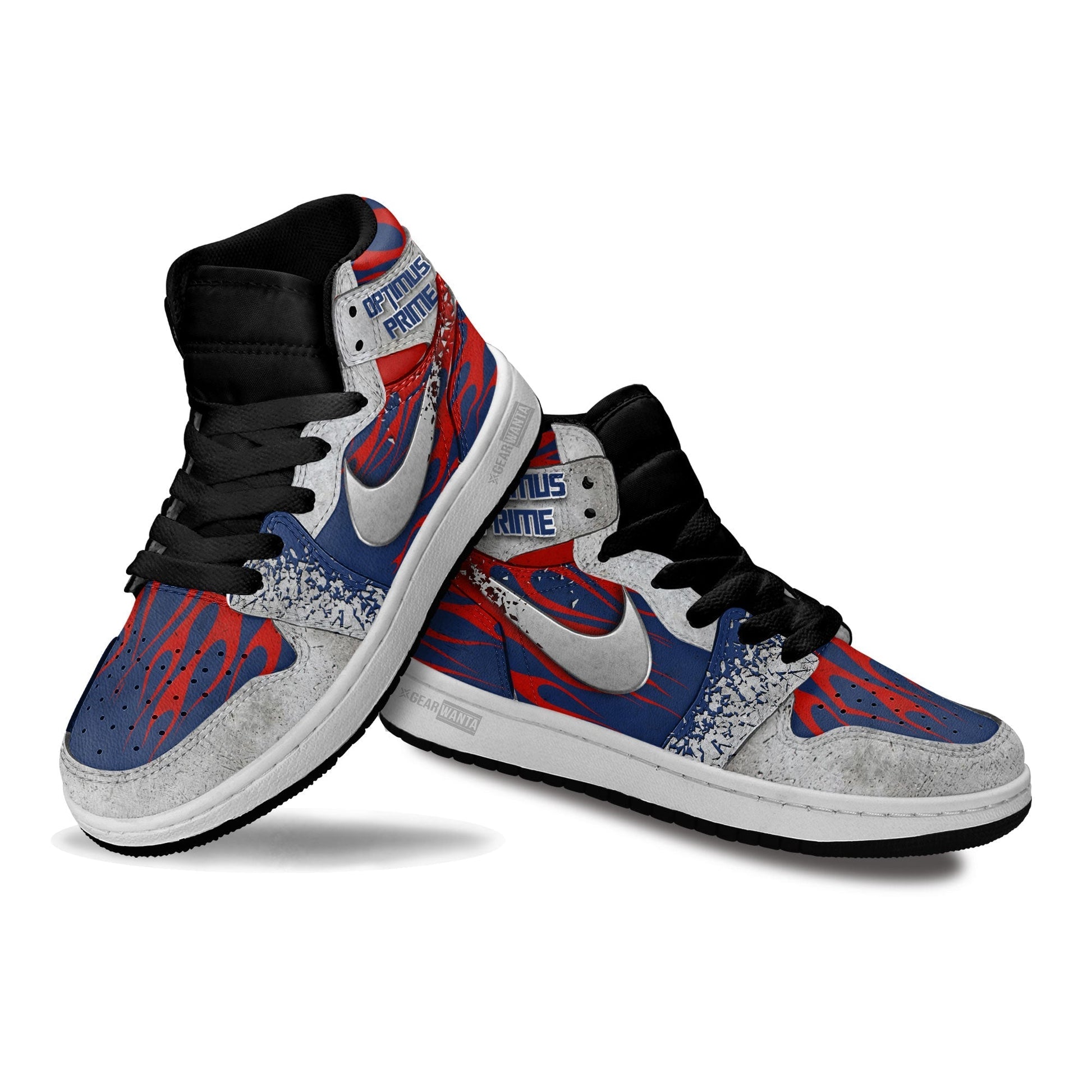 Optimus Prime Transformer Kid Sneakers Custom-Gear Wanta