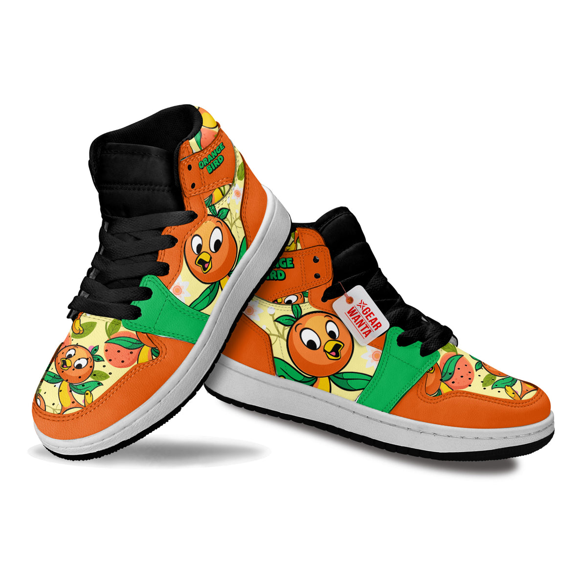 Orange Bird Kid J1s Sneakers Cartoon Collection - Gearwanta.com