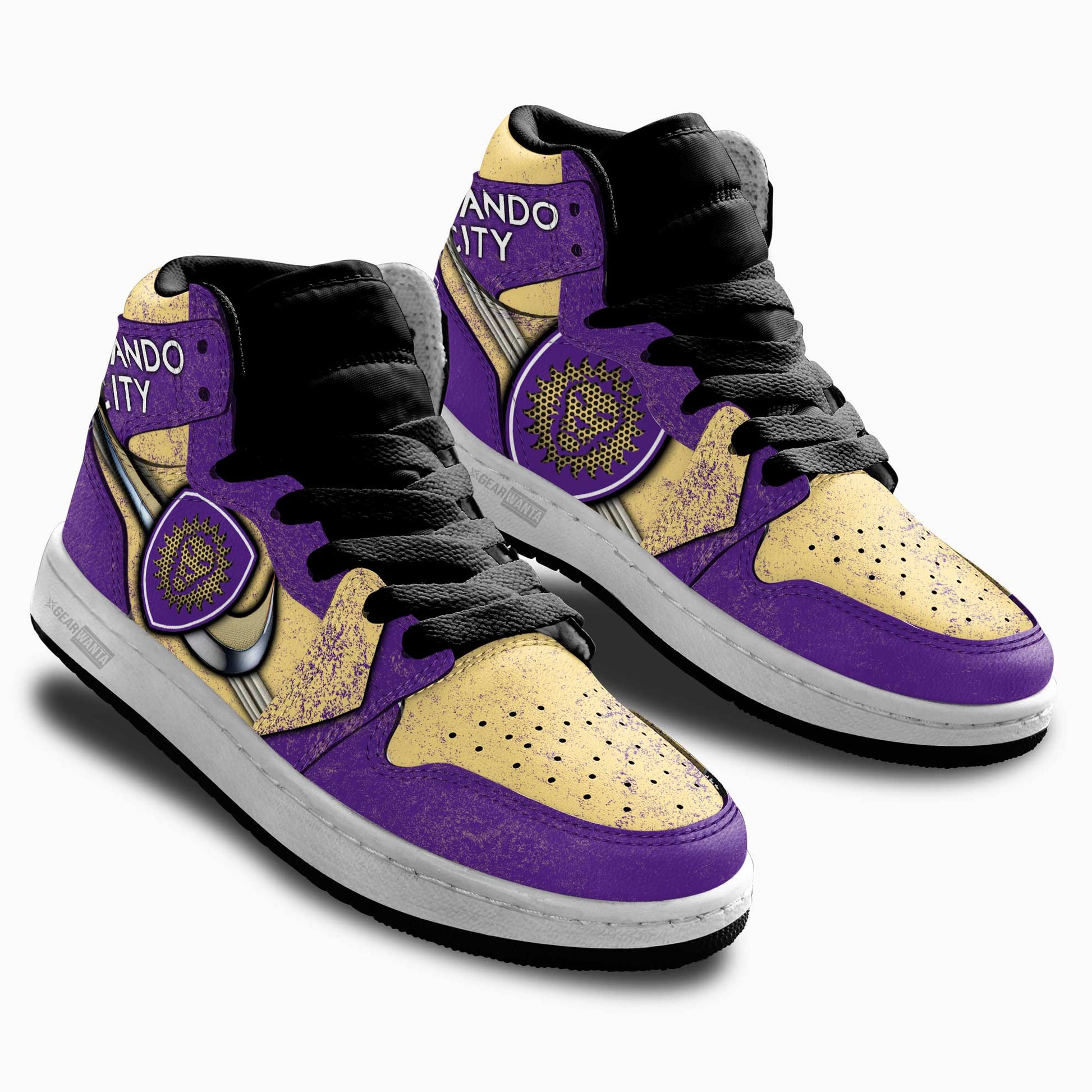 Orlando City SC Kid J1 Sneakers Custom Shoes For Kids-Gear Wanta