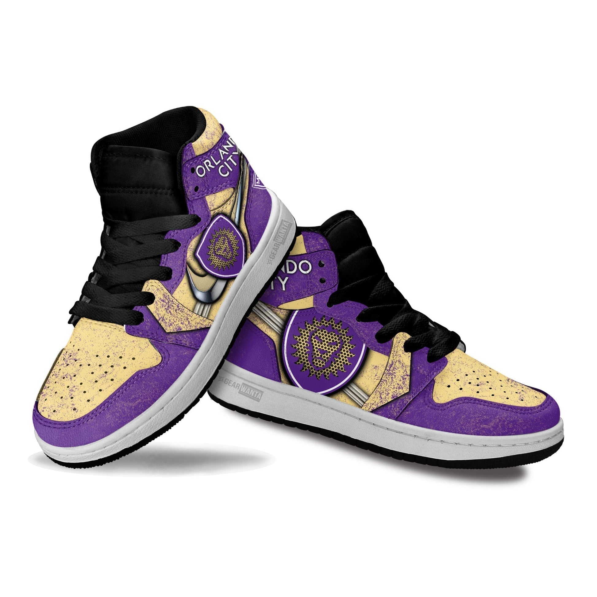 Orlando City SC Kid J1 Sneakers Custom Shoes For Kids-Gear Wanta