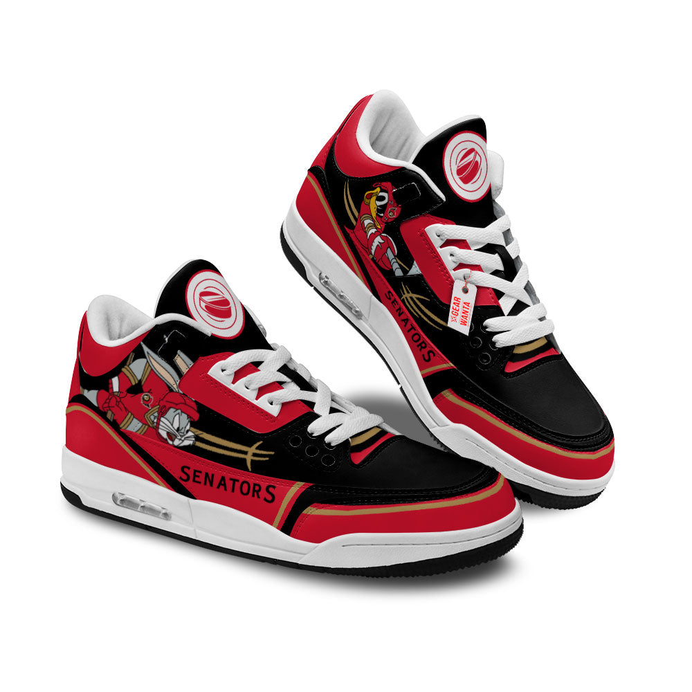 Ottawa Senators J3 Sneakers Custom Shoes-Gear Wanta