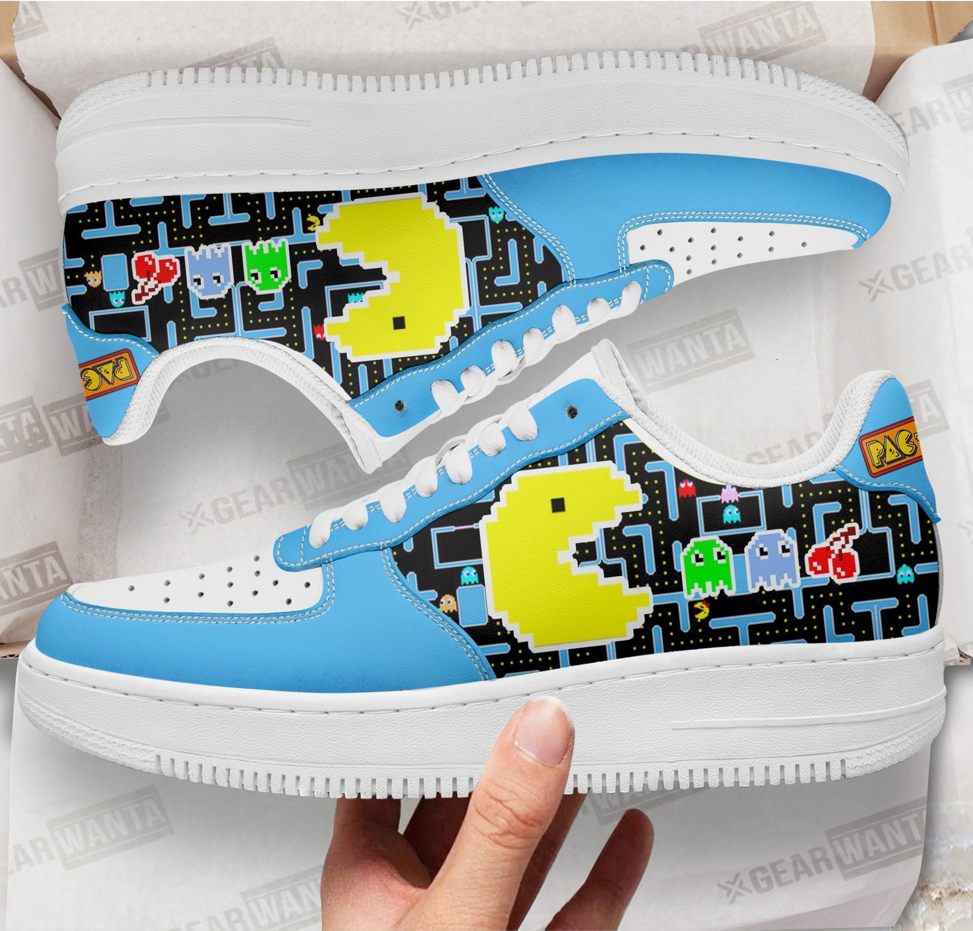 Pacman Air Sneakers Custom For Gamer Shoes-Gear Wanta