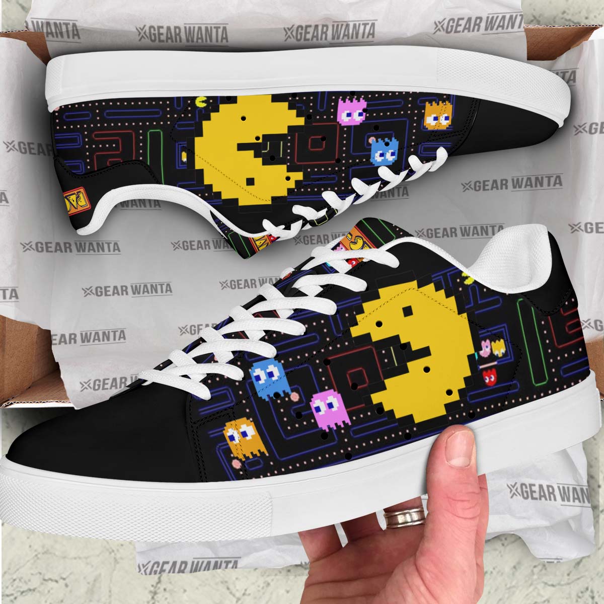 Pacman Stan Shoes Custom Pacman Game Shoes-Gear Wanta