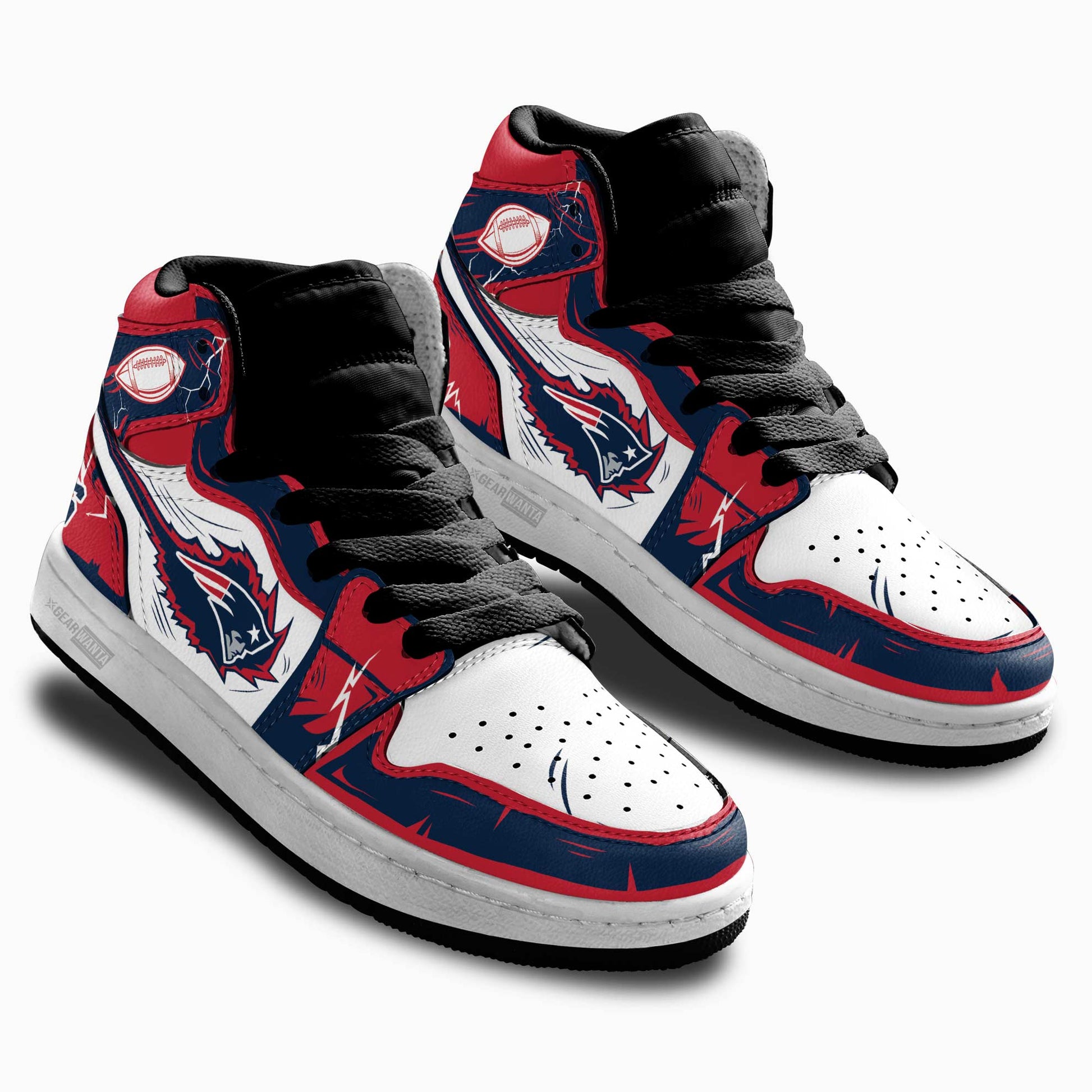 Patriots Kid Sneakers Custom-Gear Wanta