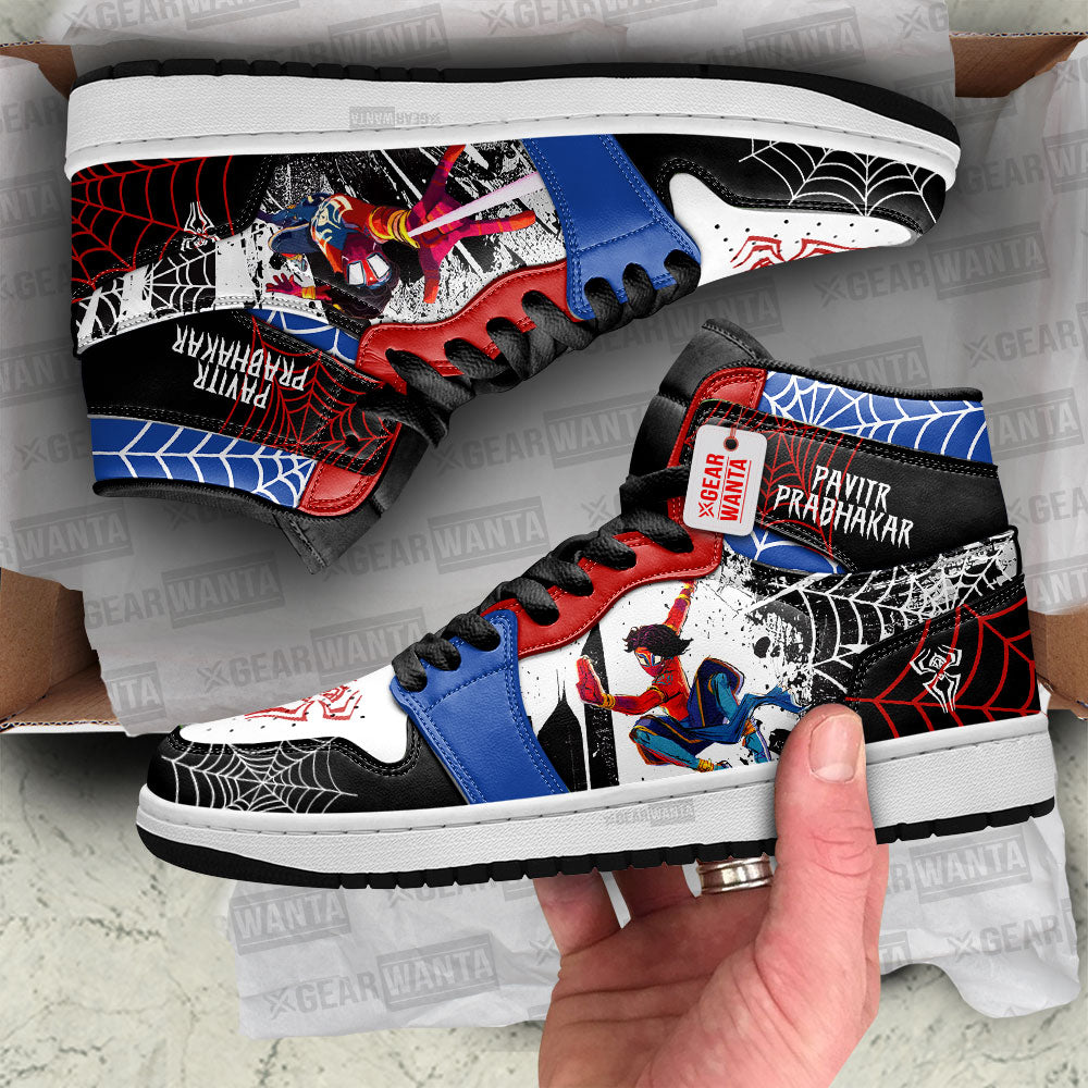 Pavitr Prabhakar Spider-Verse J1 Shoes Custom Sneakers For Fans PT21-Gear Wanta