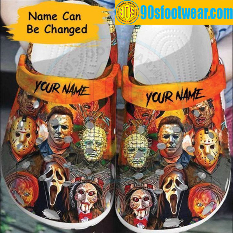 Personalized Halloween Horror Movie Characters Classic Clogs-gearwanta.com