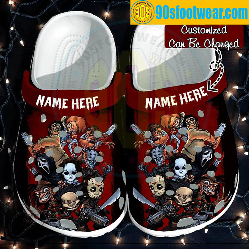 Personalized Halloween Horror Movie Halloween Classic Clogs-gearwanta.com