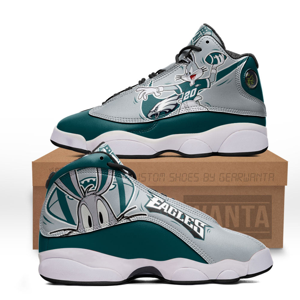 Philadelphia Eagles J13 SneakersCustom Shoes-Gear Wanta