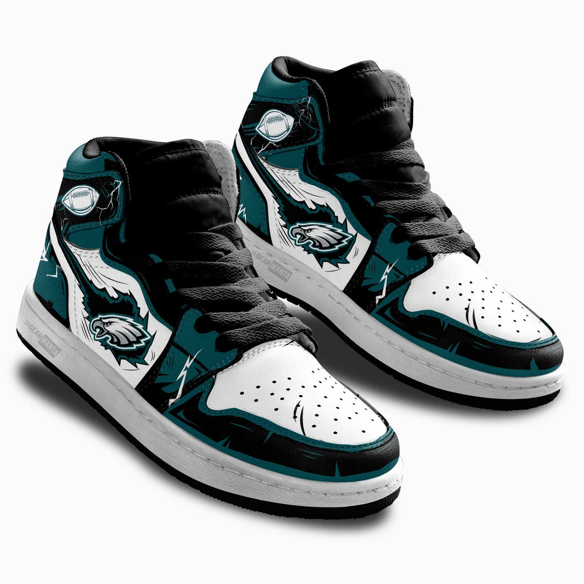 Philadelphia Eagles Kid Sneakers Custom-Gear Wanta