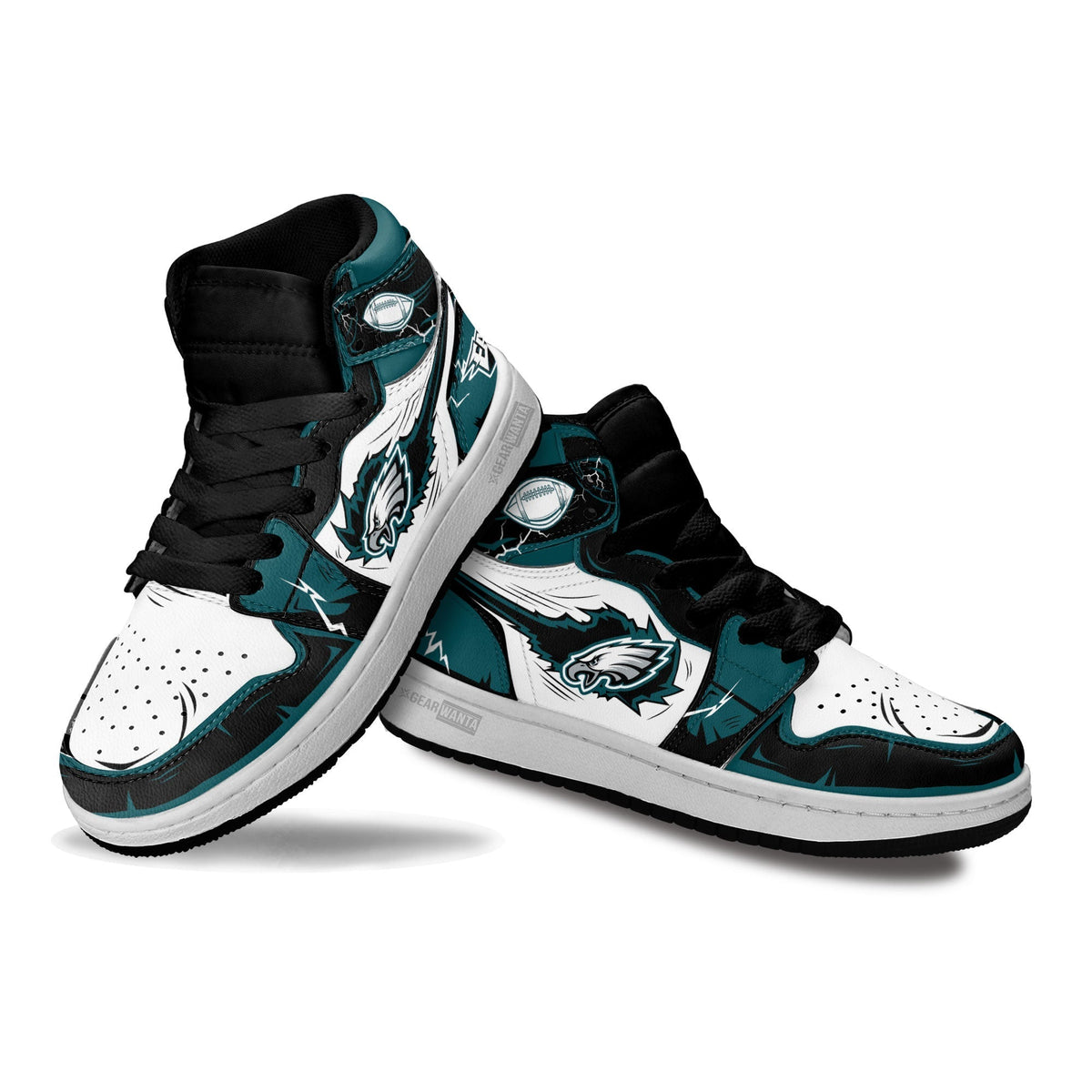 Philadelphia Eagles Kid Sneakers Custom-Gear Wanta