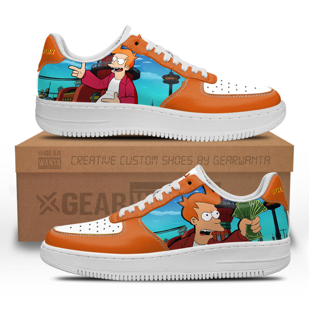 Philip J. Fry Futurama Custom Air Sneakers QD12-Gear Wanta