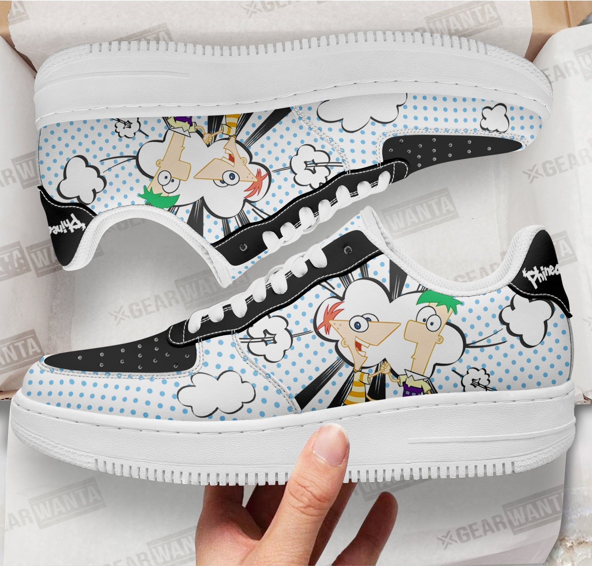 Phineas and Ferb Air Sneakers Custom Shoes-Gear Wanta