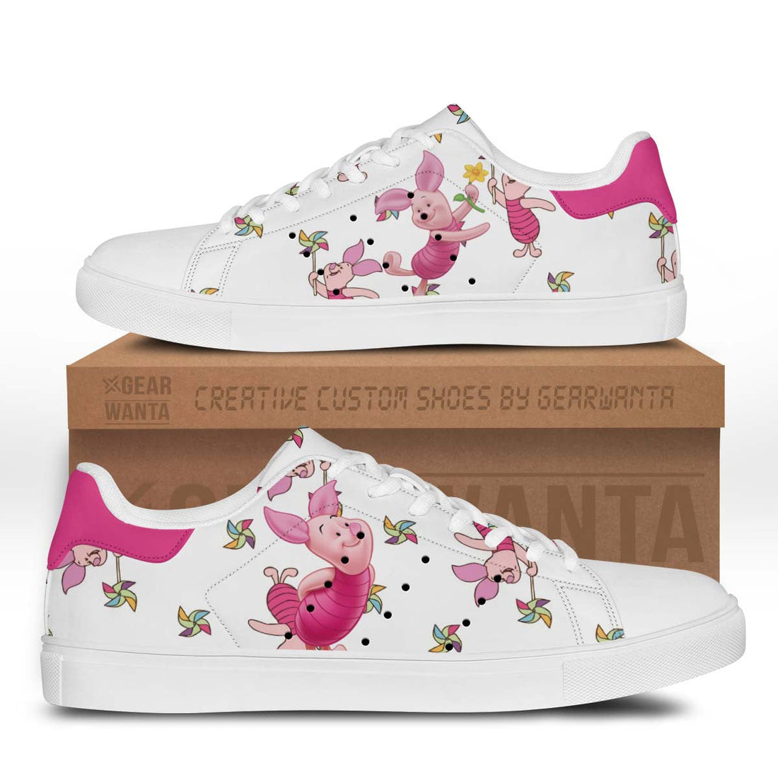 Pigglet Stan Shoes Custom Winnie The Pooh Sneakers-Gear Wanta