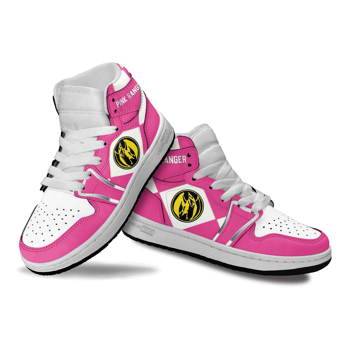 Pink Ranger Mighty Morphin Kid Sneakers Custom For Kids-Gear Wanta