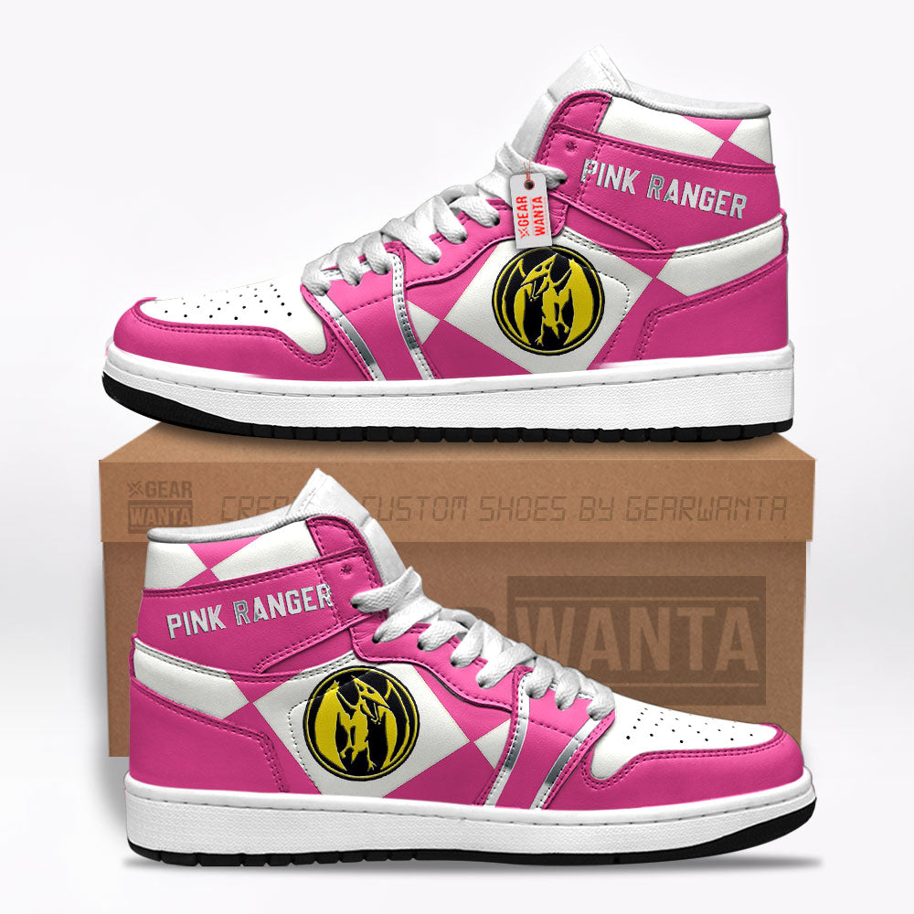 Pink Ranger Mighty Morphin Power Rangers J1 Shoes Custom Sneakers TT12-Gear Wanta