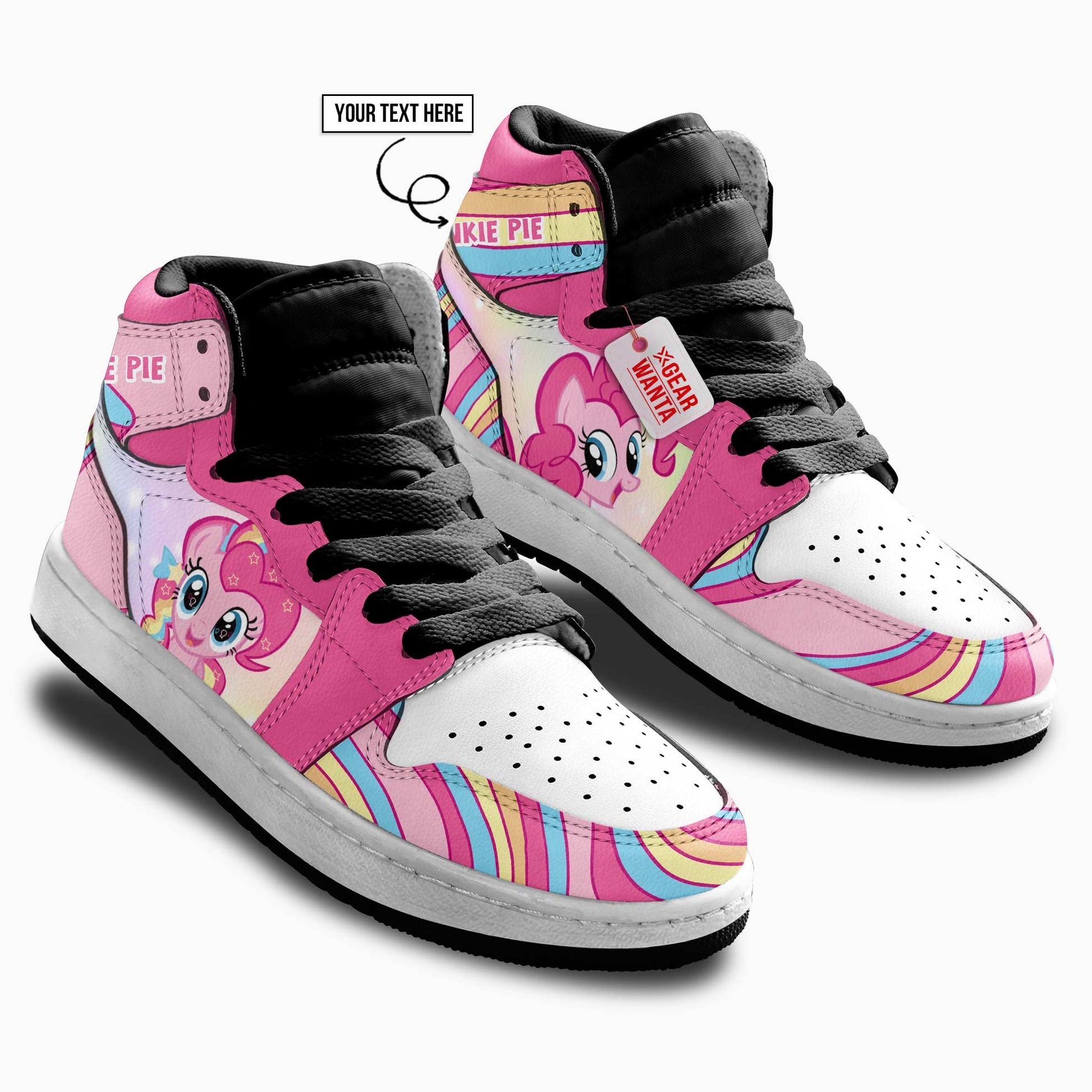 Pinkie Pie Kid J1s Sneakers Personalized Cartoon Collection - Gearwanta.com