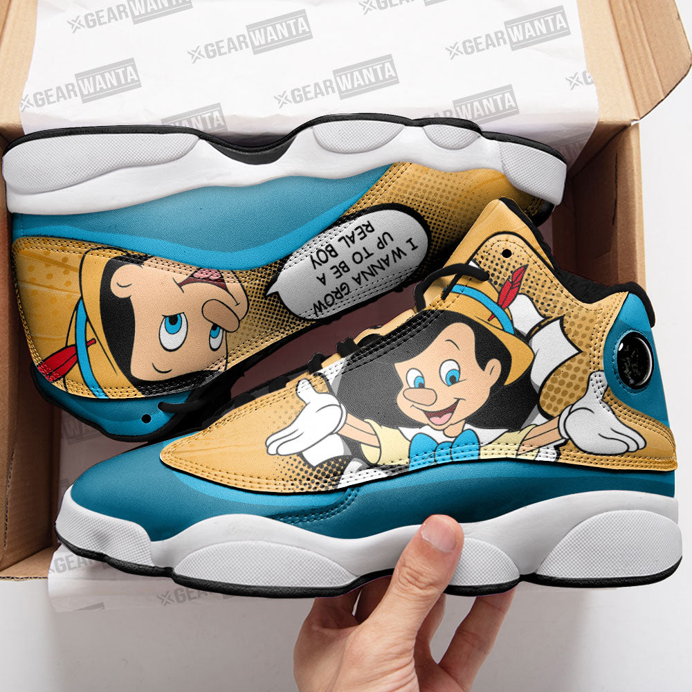 Pinocchio J13 Sneakers Custom Comic Style Shoes-Gear Wanta