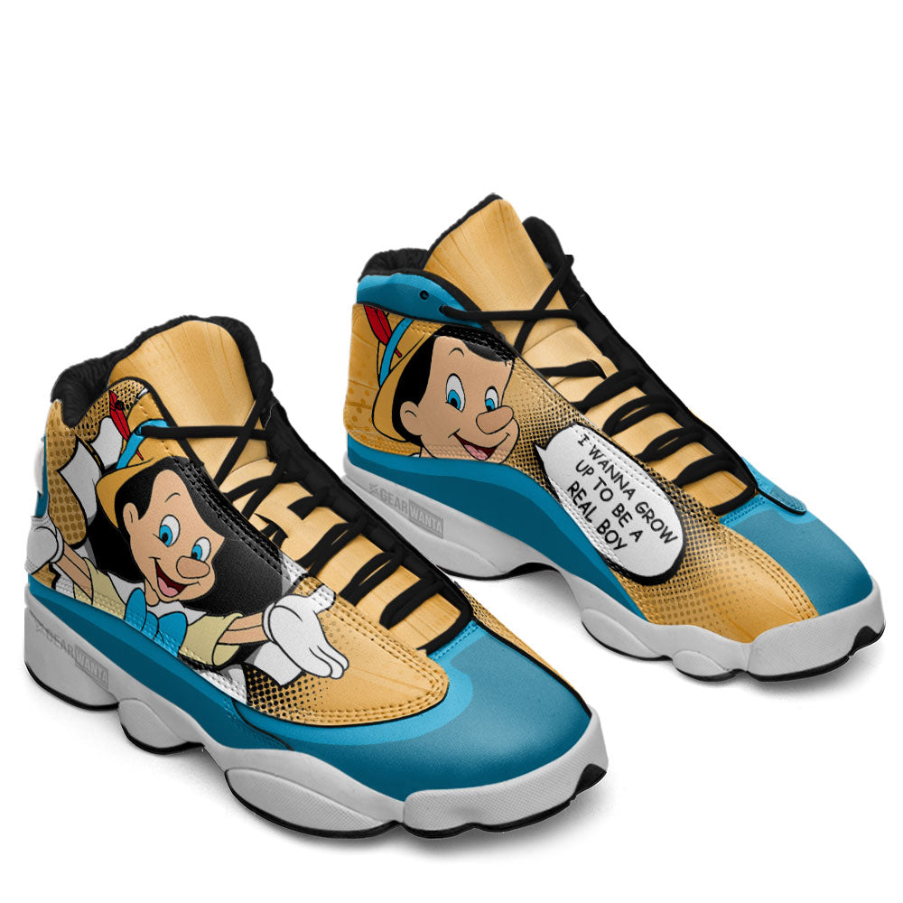 Pinocchio J13 Sneakers Custom Comic Style Shoes-Gear Wanta