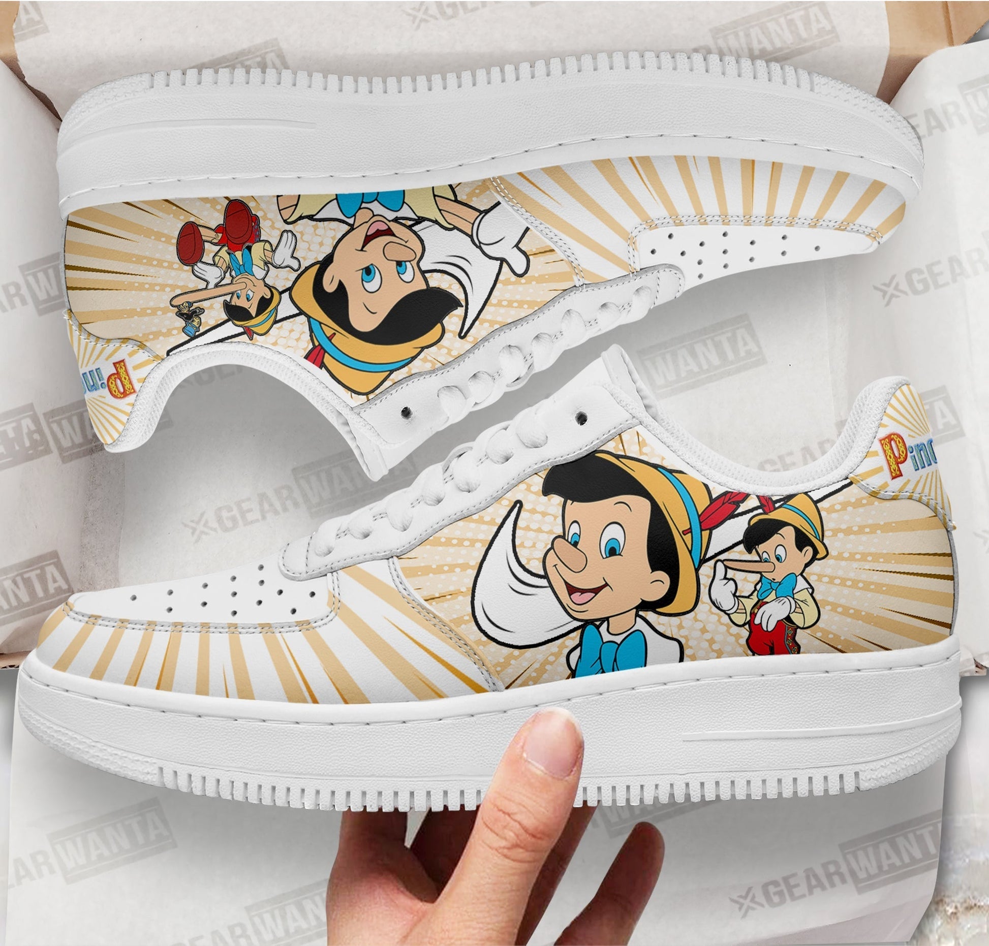 Pinocchio Air Sneakers Custom-Gear Wanta