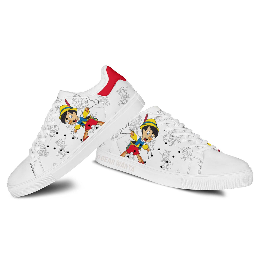 Pinocchio Stan Shoes Custom Pinocchio Cartoon Shoes-Gear Wanta