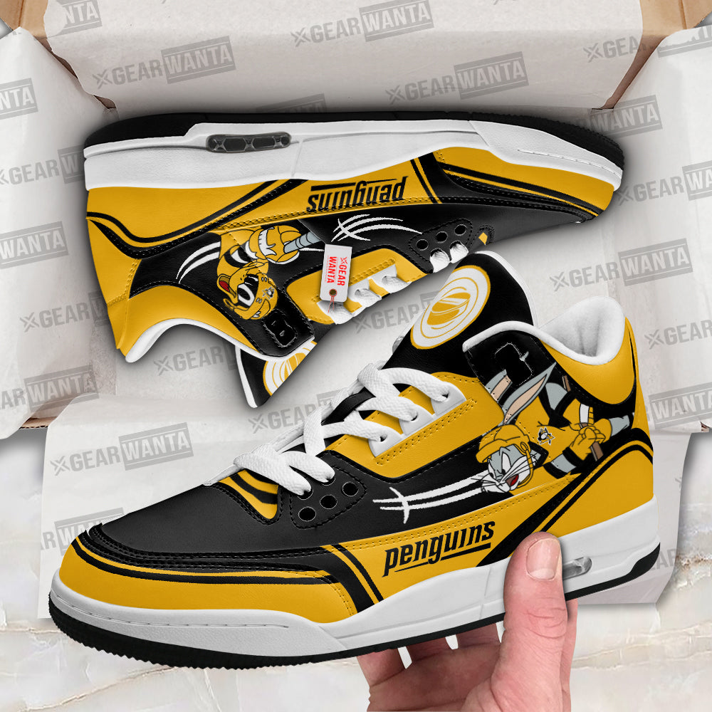 Pittsburgh Penguins J3 Sneakers Custom Shoes-Gear Wanta