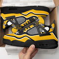 Pittsburgh Penguins Aj4 Sneakers Custom Shoes-Gear Wanta
