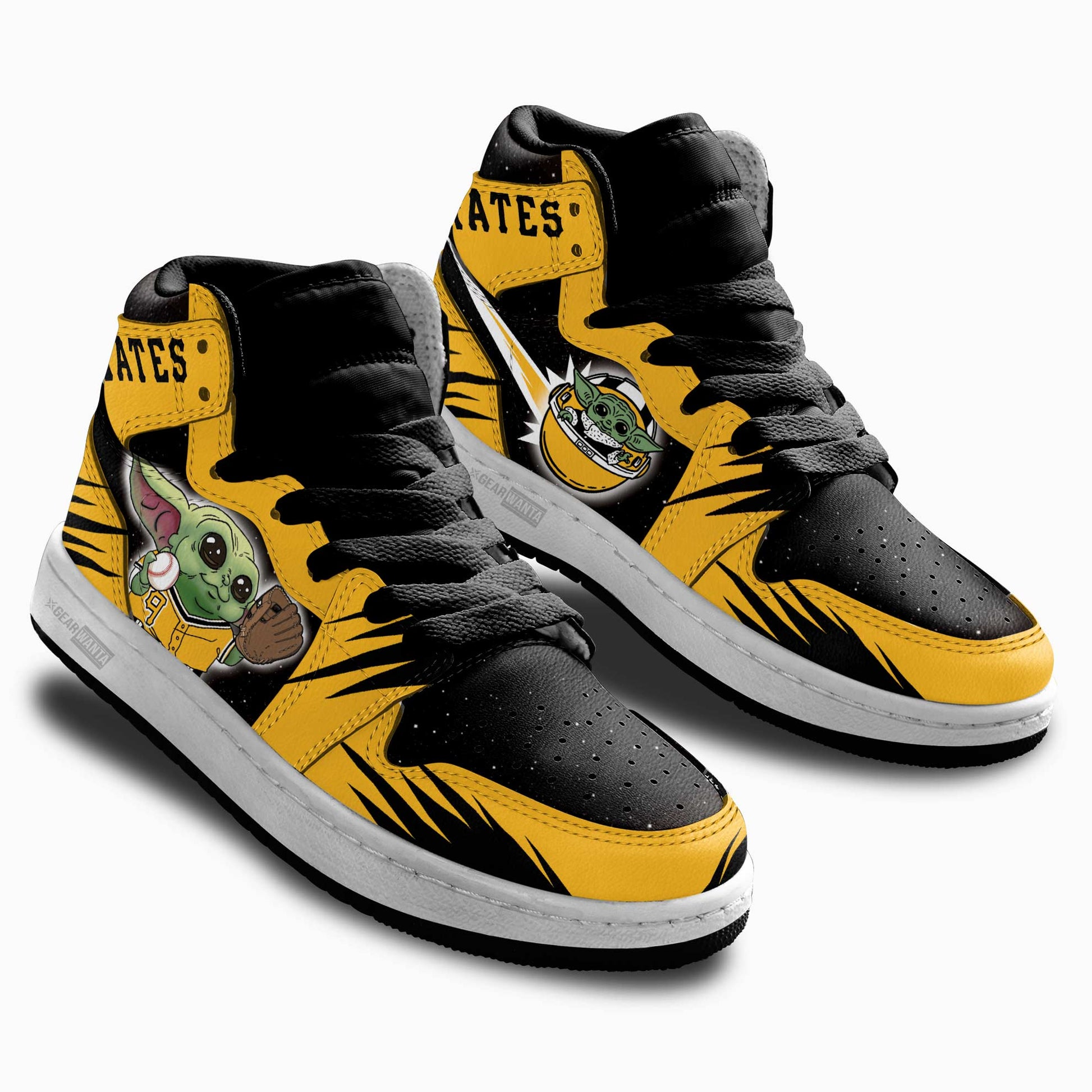 Pittsburgh Pirates Kid Sneakers Custom For Kids-Gear Wanta