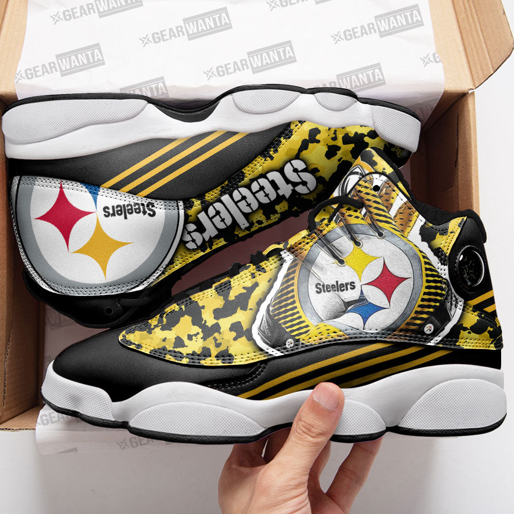 Pittsburgh Steelers J13 Sneakers Custom Shoes-Gear Wanta