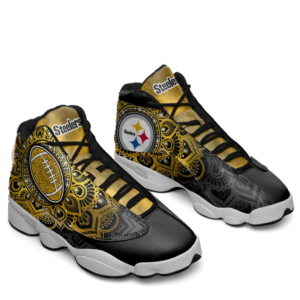 Pittsburgh Steelers J13 Sneakers Custom Shoes-Gear Wanta