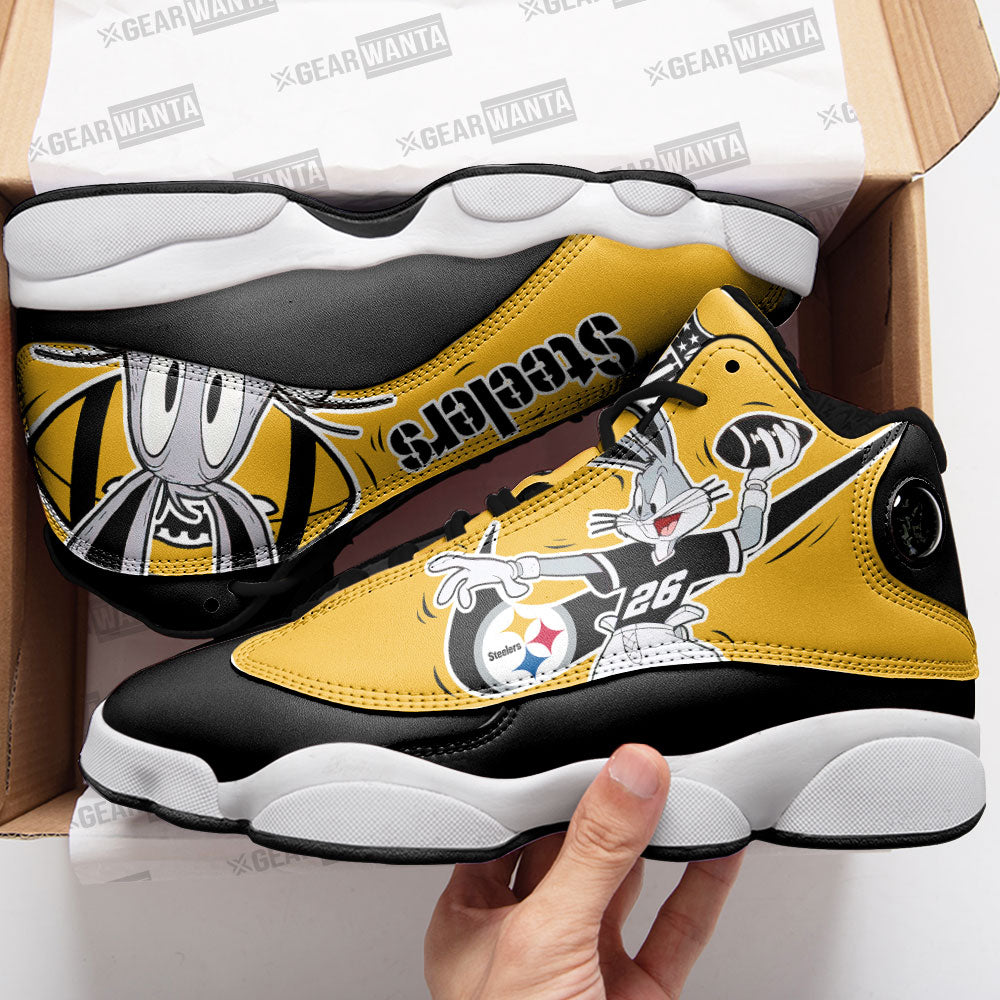 Pittsburgh Steelers J13 SneakersCustom Shoes-Gear Wanta