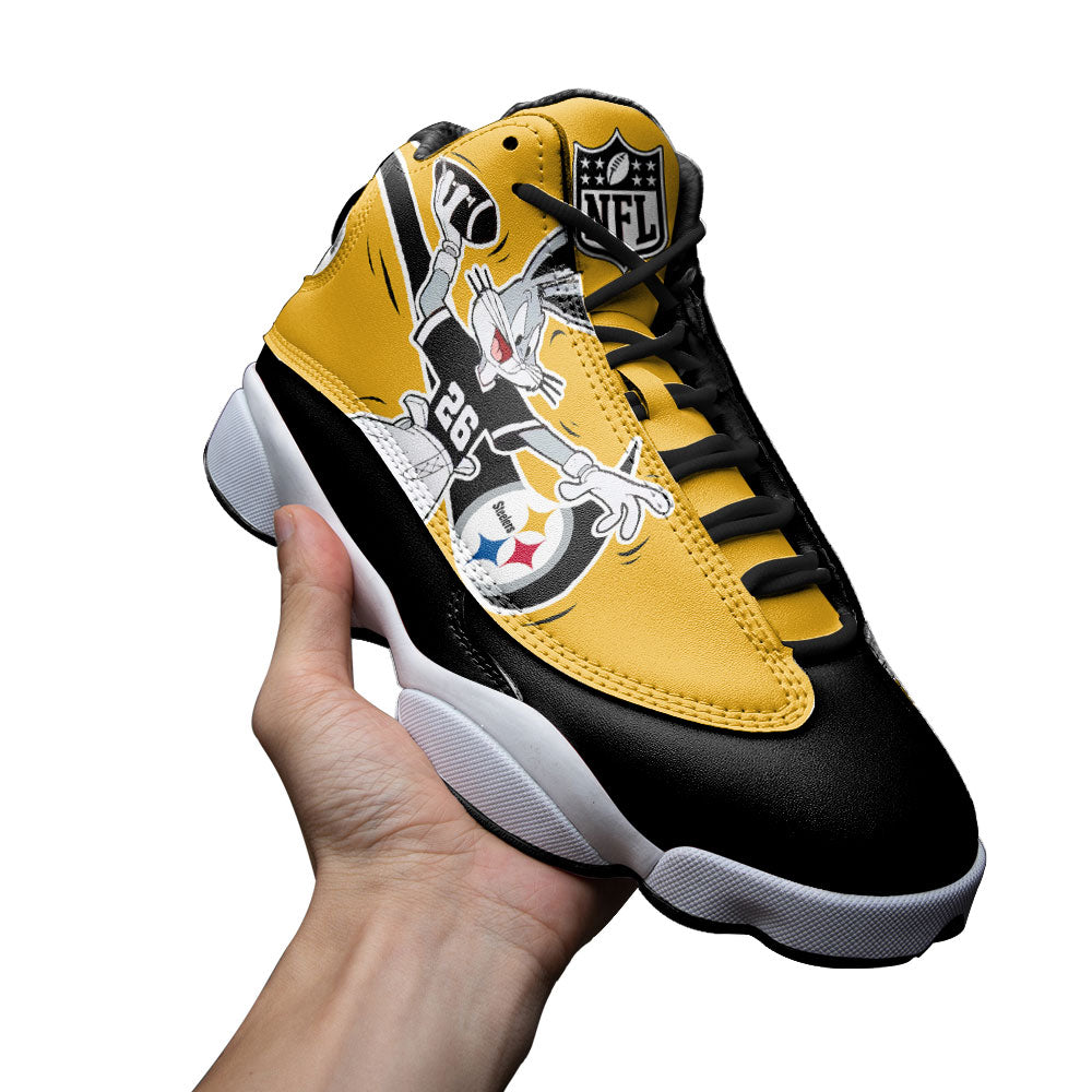 Pittsburgh Steelers J13 SneakersCustom Shoes-Gear Wanta