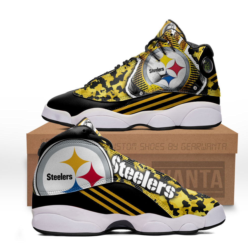 Pittsburgh Steelers J13 Sneakers Custom Shoes-Gear Wanta