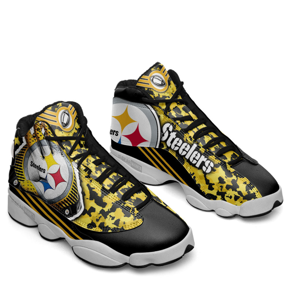 Pittsburgh Steelers J13 Sneakers Custom Shoes-Gear Wanta