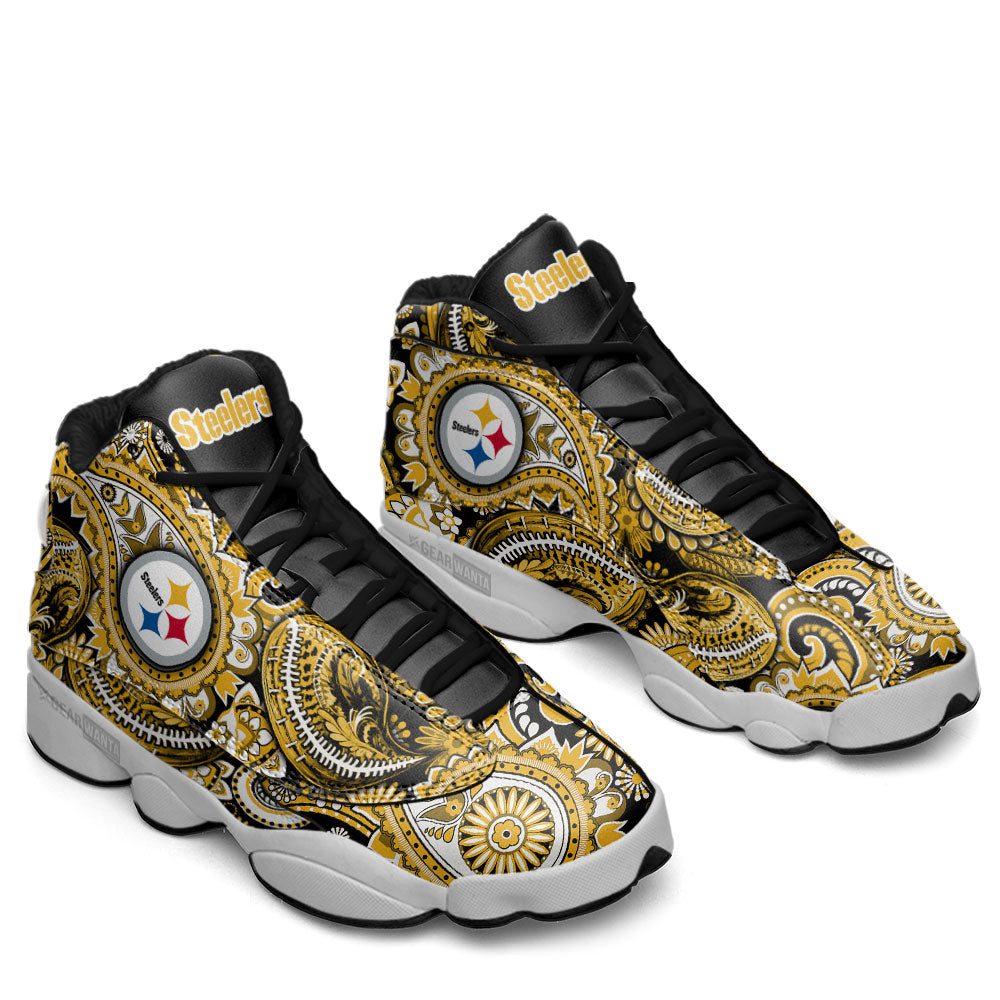 Pittsburgh Steelers J13 Sneakers Custom Shoes-Gear Wanta