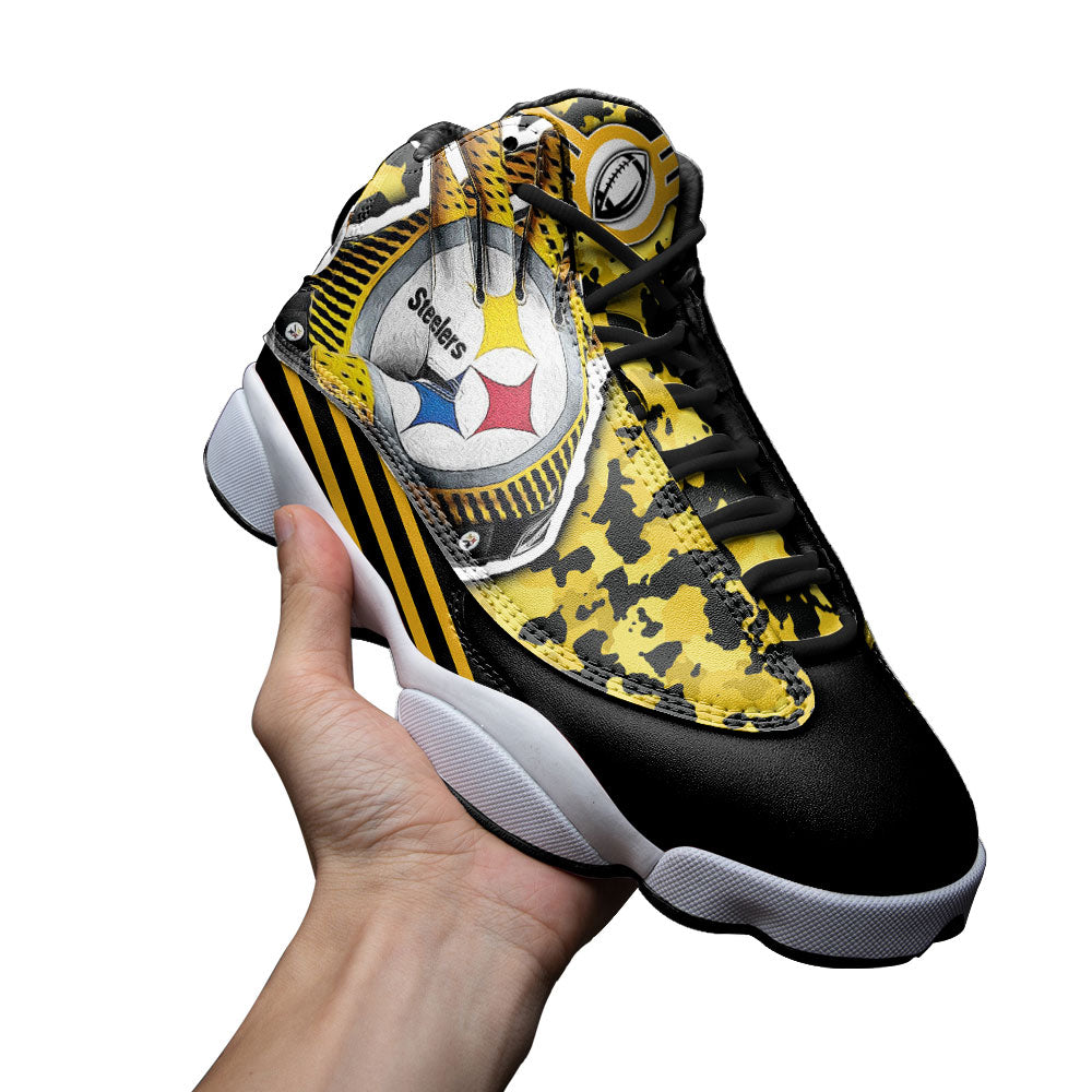 Pittsburgh Steelers J13 Sneakers Custom Shoes-Gear Wanta