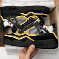 Pittsburgh Steelers Aj4 Sneakers Custom Shoes-Gear Wanta