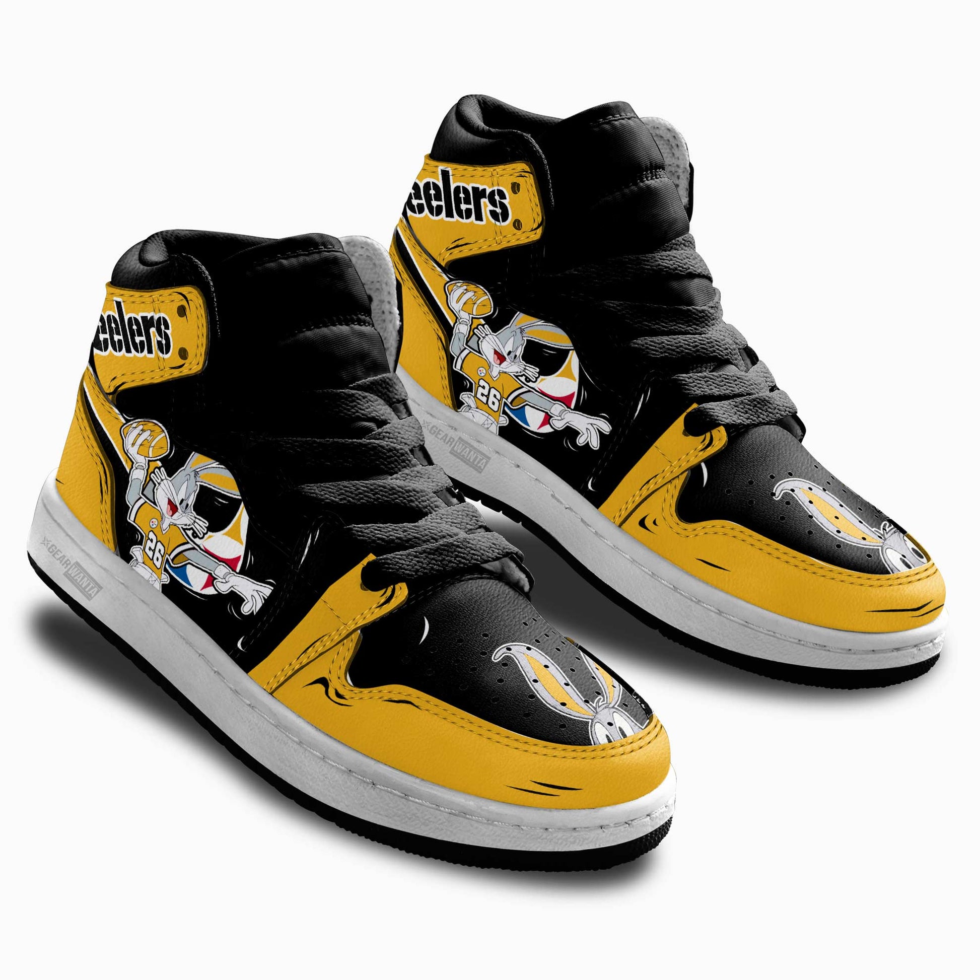 Pittsburgh Steelers Kid Sneakers Custom-Gear Wanta