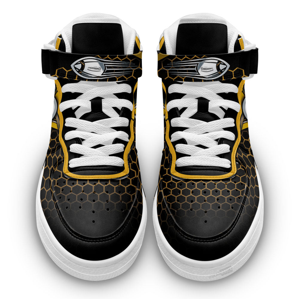 Pittsburgh Steelers Sneakers Custom Air Mid Shoes For Fans-Gear Wanta