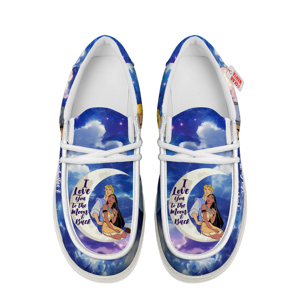 Pocahontas And John Smith Canvas Loafer Shoes Vanlentine's Gifts Idea-gearwanta.com