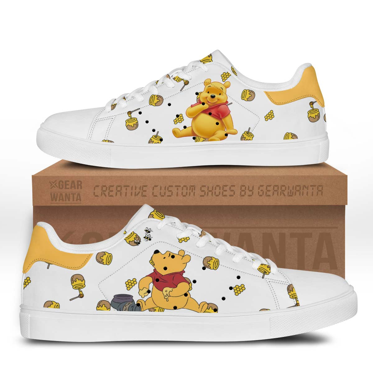 Pooh Stan Shoes Custom Winnie The Pooh Sneakers For Fans-Gear Wanta