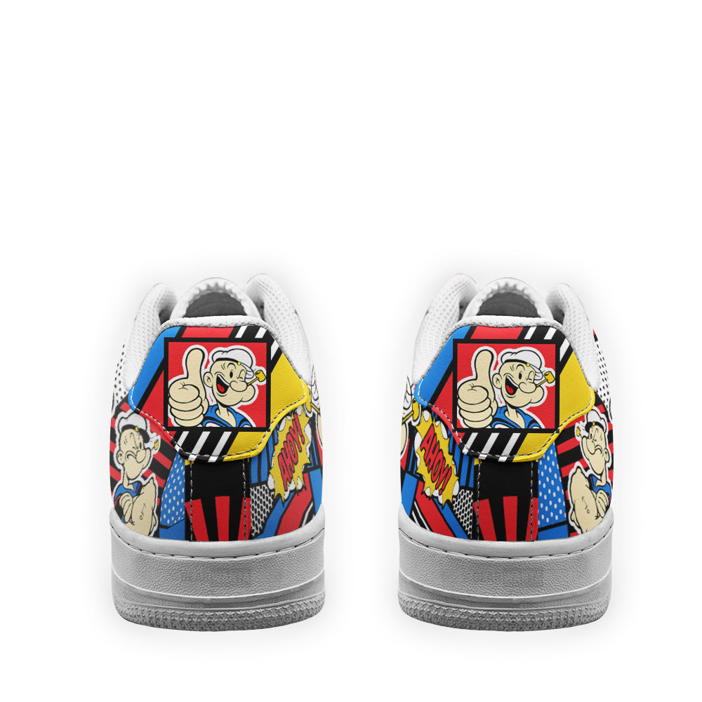 Popeye the Sailor Man Air Sneakers Custom Comic Shoes-Gear Wanta