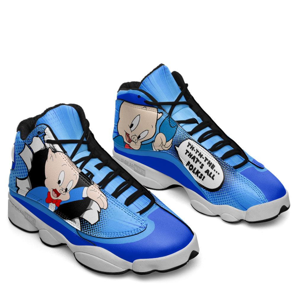 Porky Pig J13 Sneakers Custom Comic Style Shoes-Gear Wanta