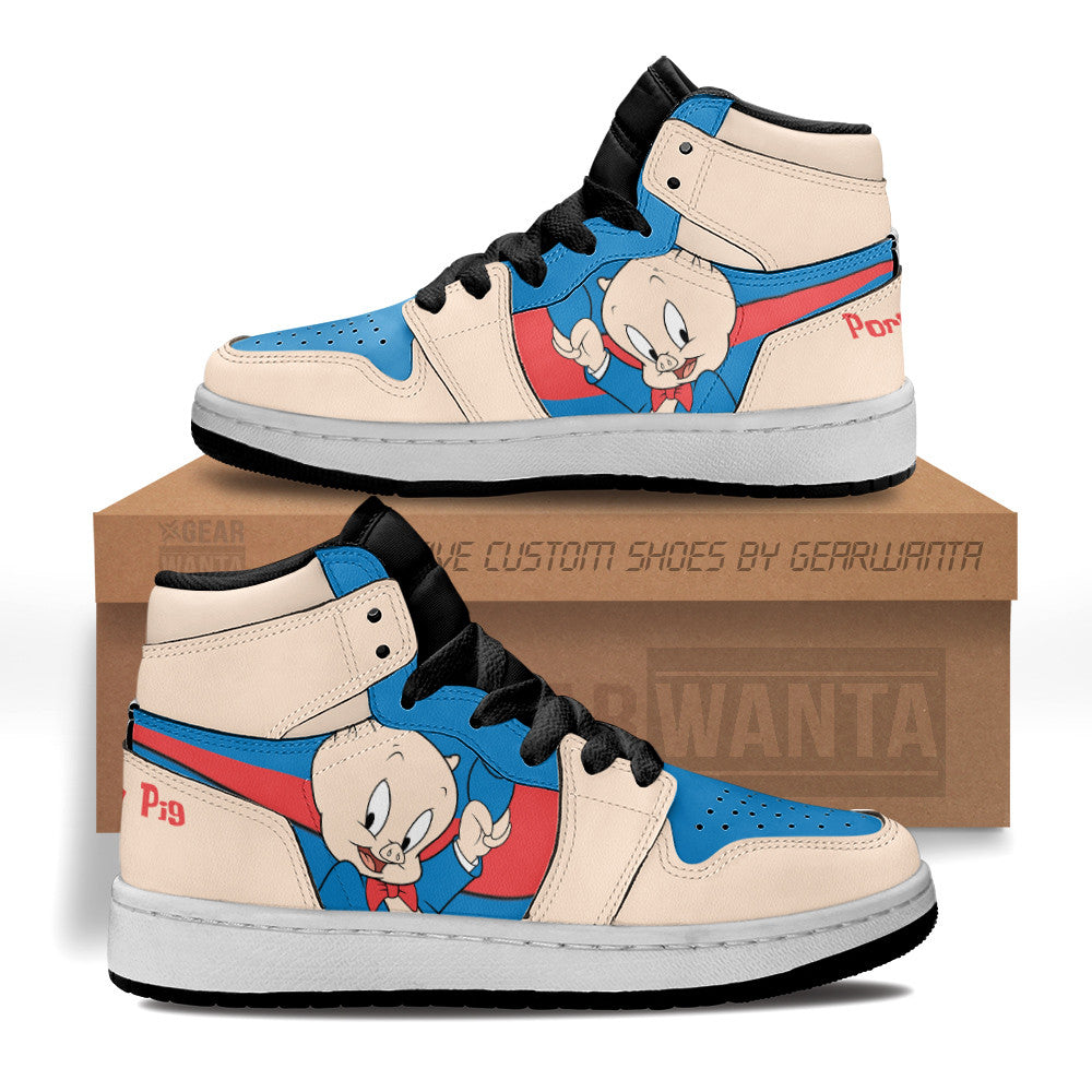 Porky Pig Kid Sneakers Custom-Gear Wanta