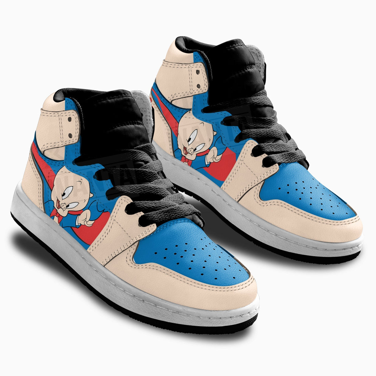 Porky Pig Kid Sneakers Custom-Gear Wanta