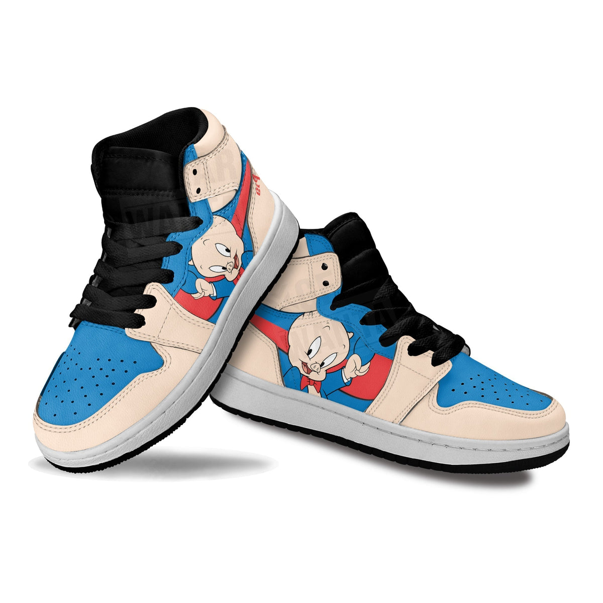 Porky Pig Kid Sneakers Custom-Gear Wanta
