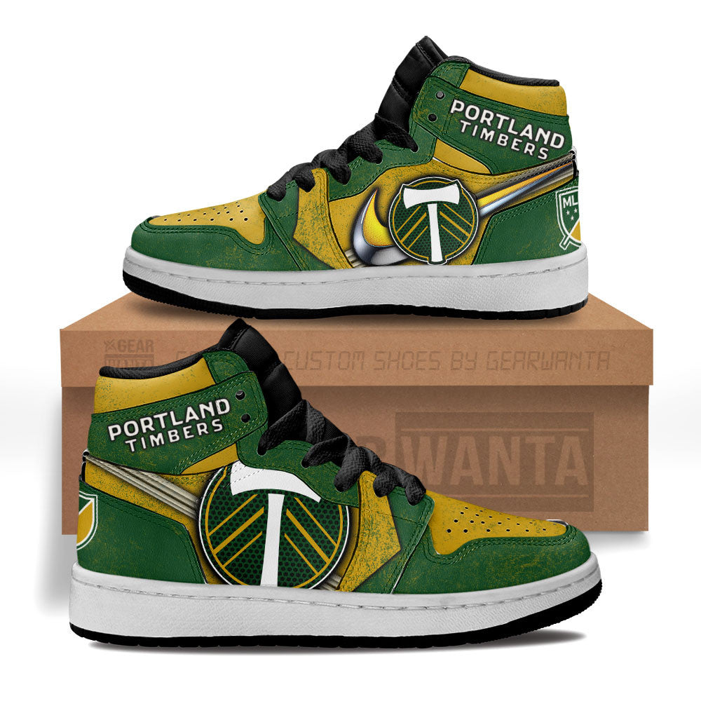 Portland Timbers Kid J1 Sneakers Custom Shoes For Kids-Gear Wanta