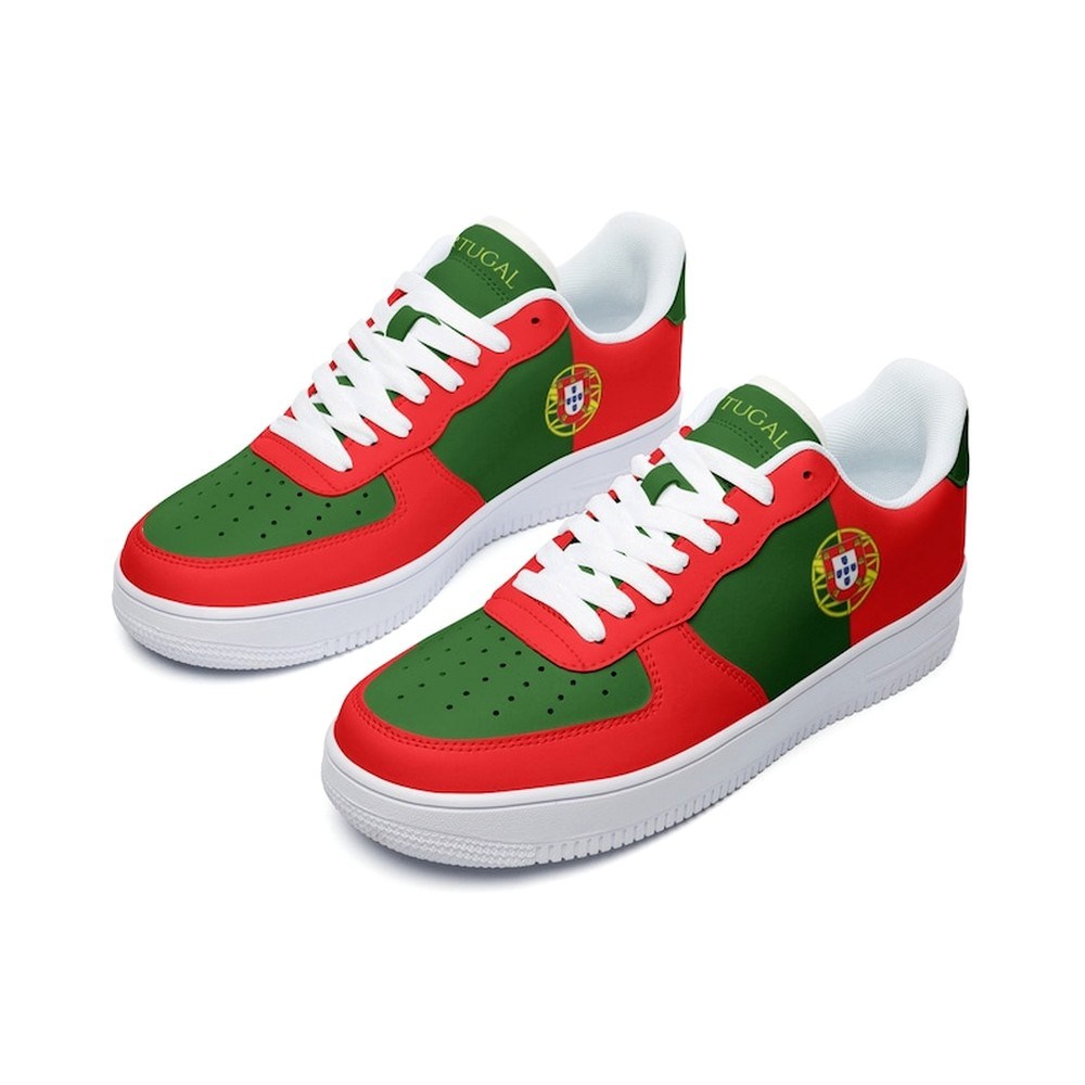 Portugal Flag Air Force Shoes Custom Country