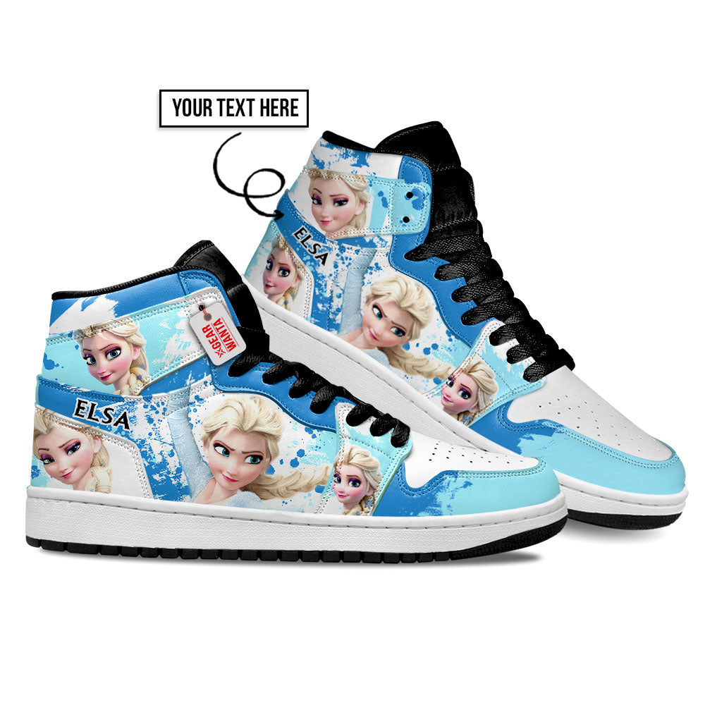 Princess Elsa J1 Shoes Custom For Fans- gearwanta.com