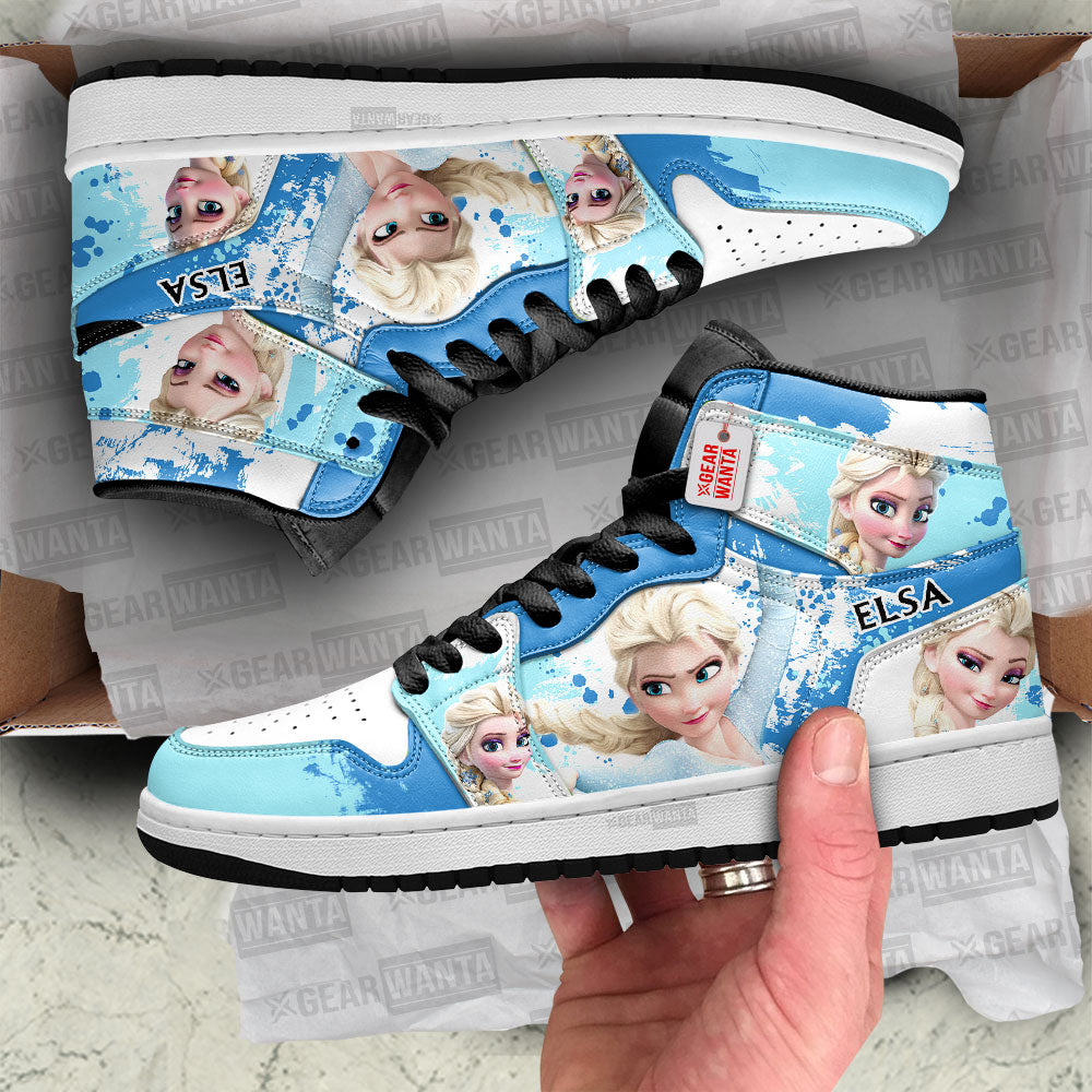 Princess Elsa J1 Shoes Custom For Fans- gearwanta.com