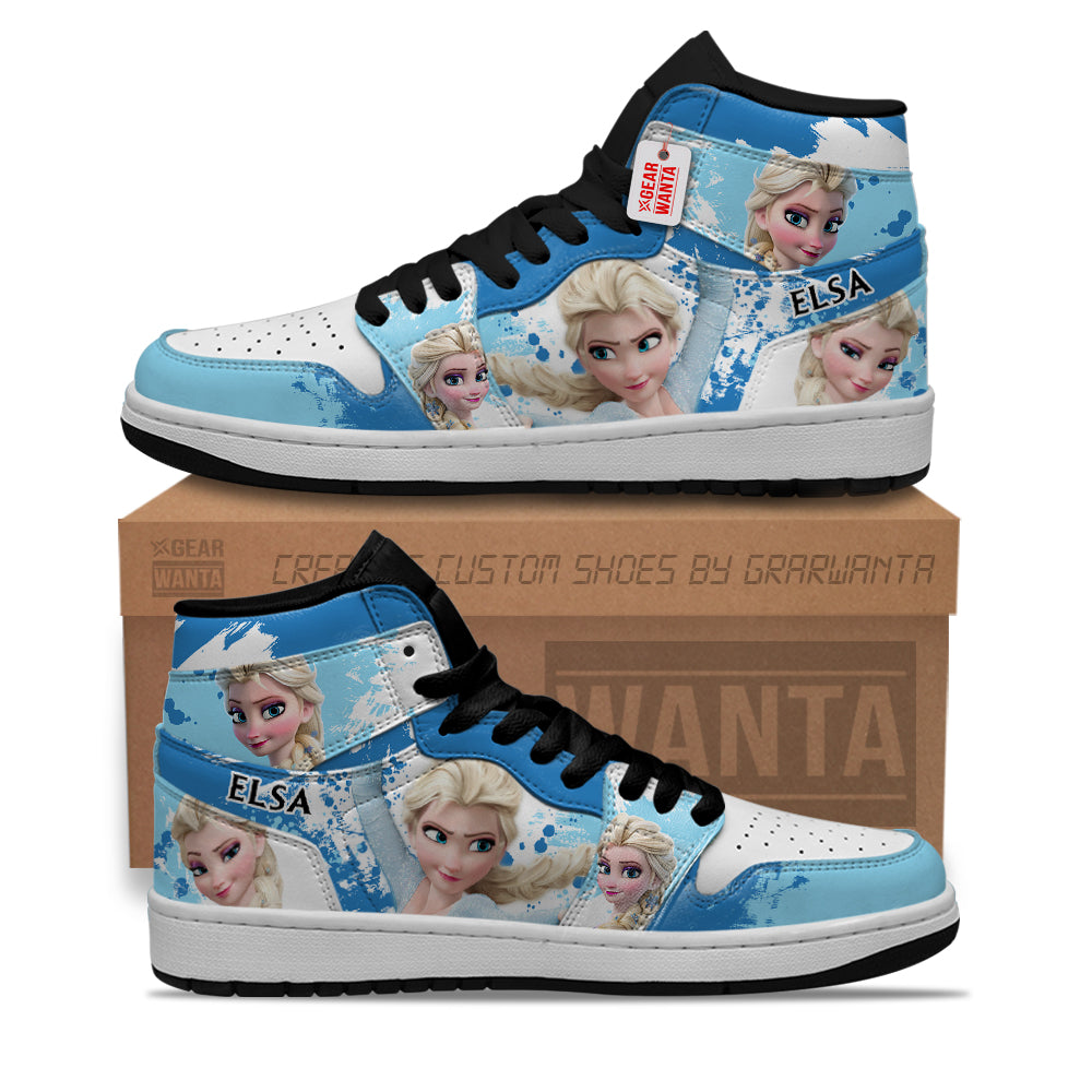 Princess Elsa J1 Shoes Custom For Fans- gearwanta.com
